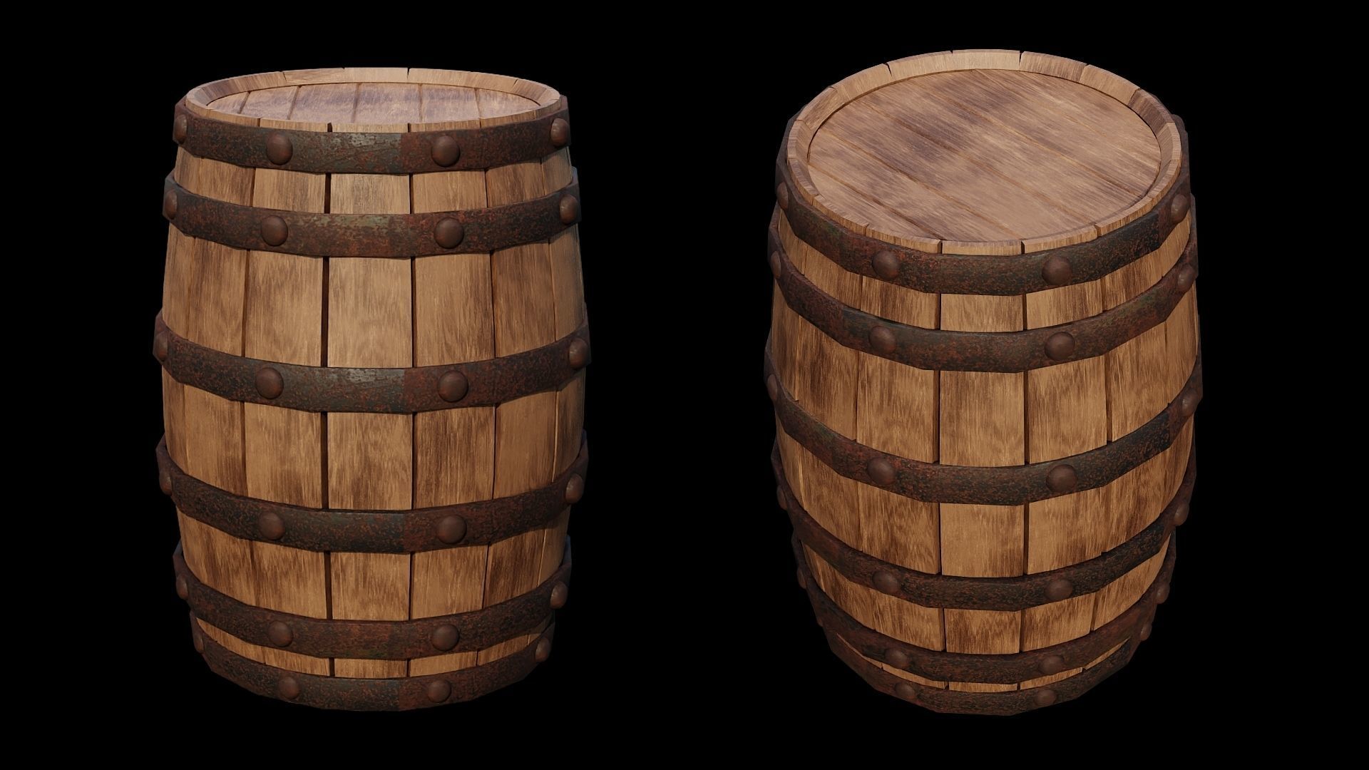 PBR WOOD FURNITURES - Collection - 03  - 4K Textures Game Ready _47