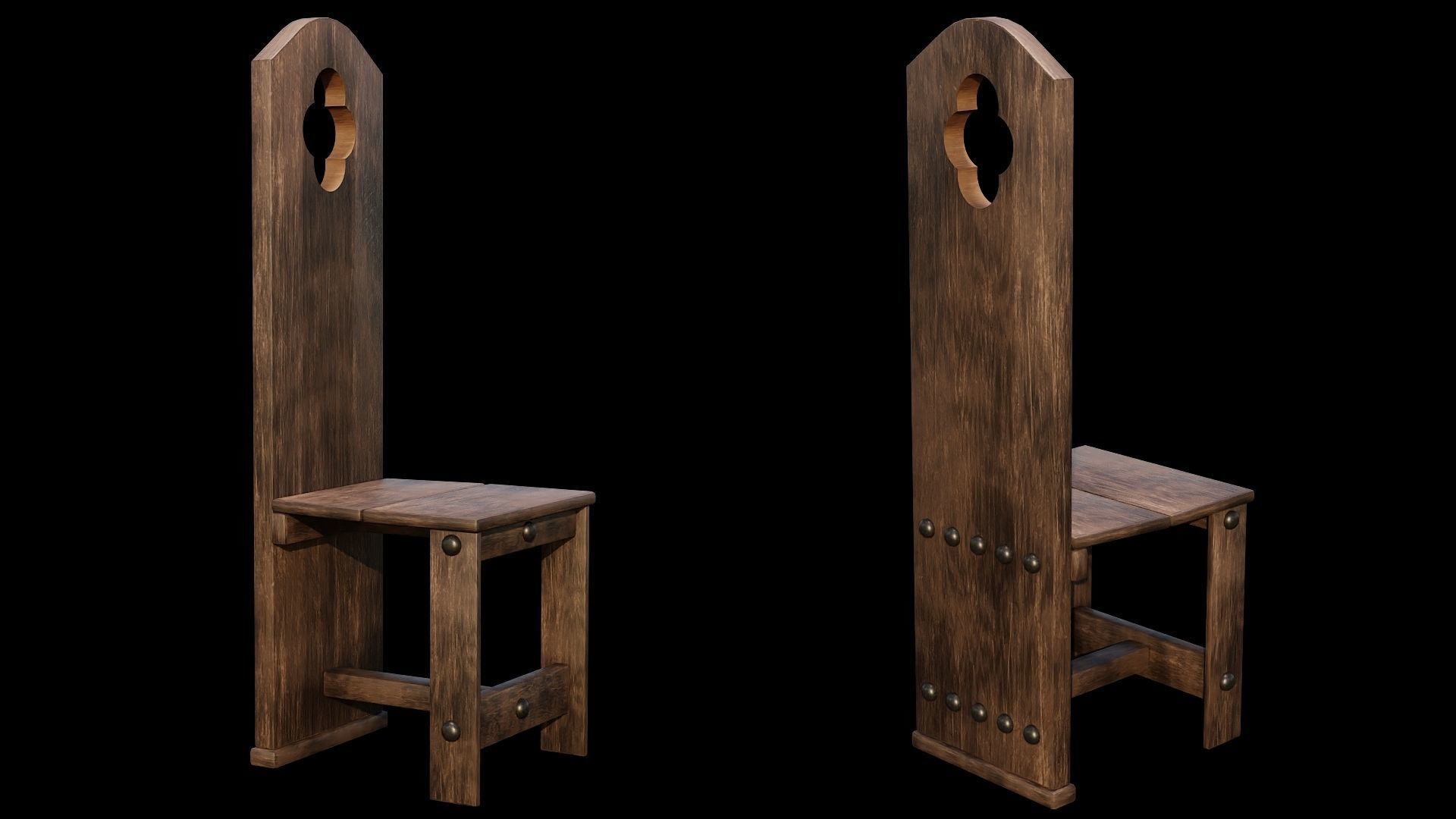 PBR WOOD FURNITURES - Collection - 03  - 4K Textures Game Ready _17