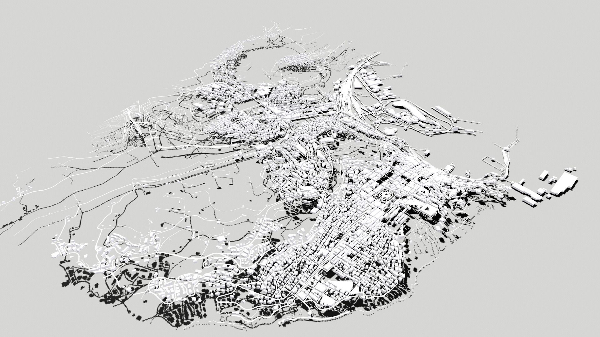 Cityscape Ancona Italy  3D model_8