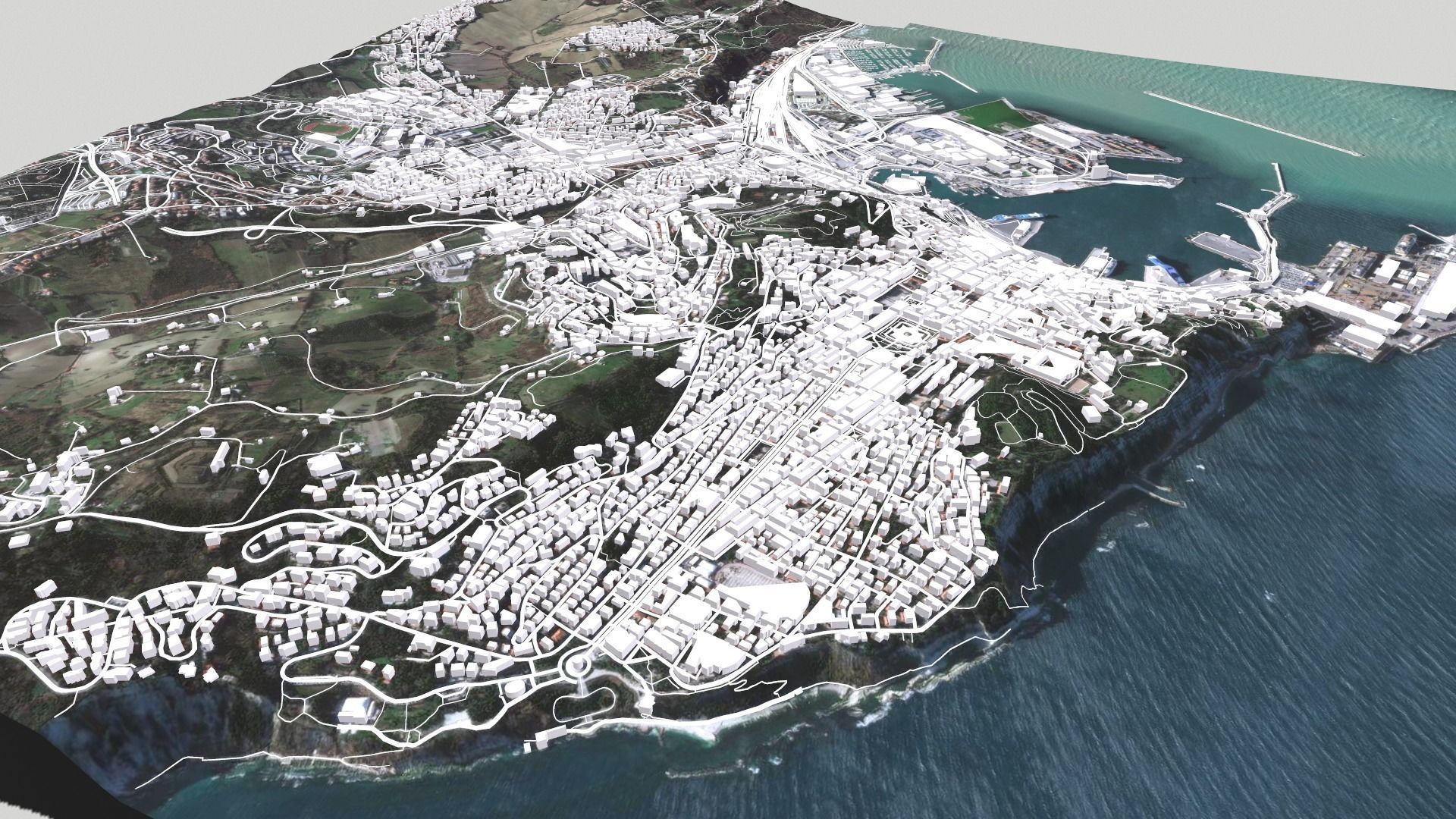 Cityscape Ancona Italy  3D model_9