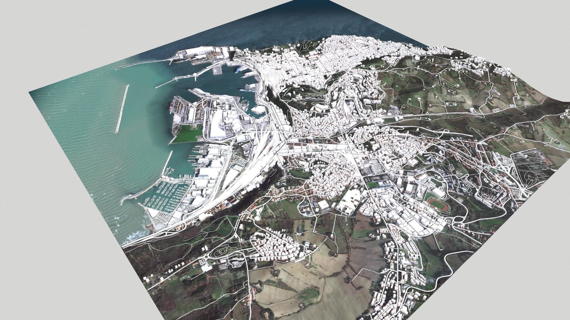 Cityscape Ancona Italy  3D model_7