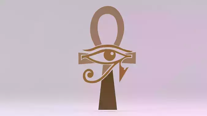 Egyptian Symbols - 016 Low-poly 3D model
