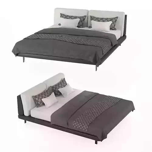 Modern Bed 3D model 3D model