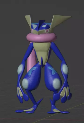 Greninja 3D print model_0