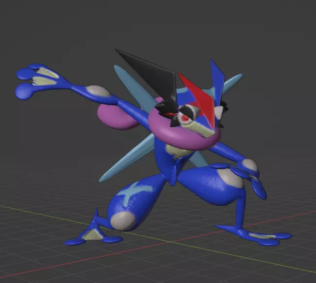 ash Greninja 3D print model_0