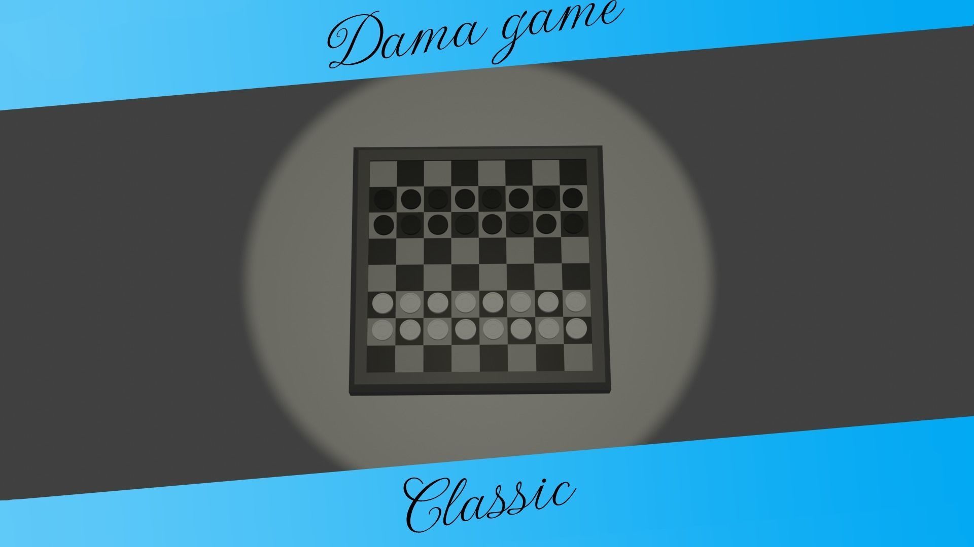 dama game 3D model free 3D model | CGTrader