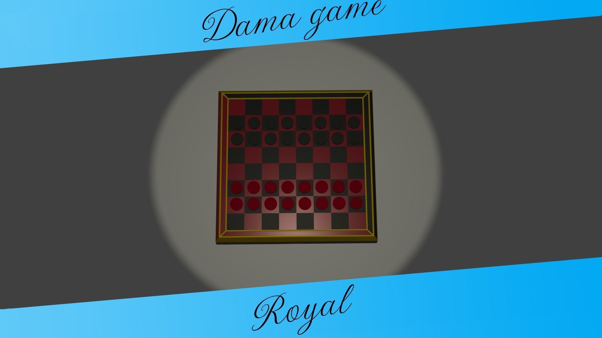 dama game 3D model free 3D model | CGTrader