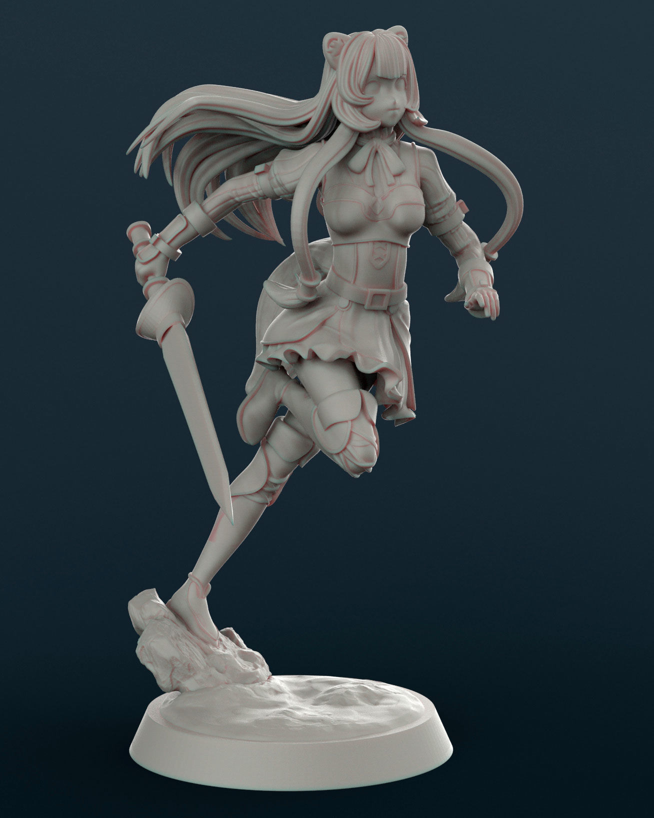 raphtalia for 3D print 3D print model_13