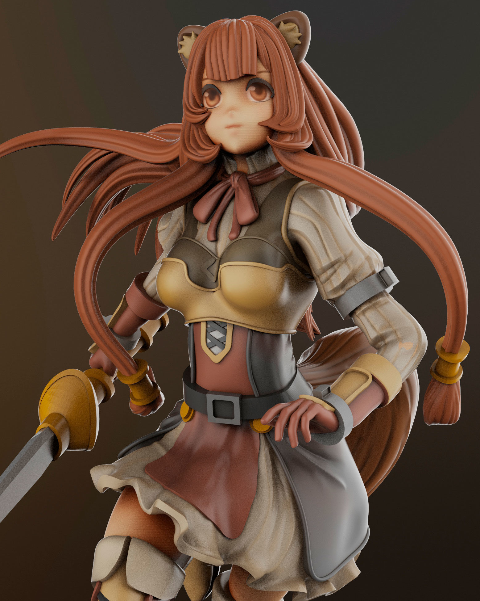 raphtalia for 3D print 3D print model_8
