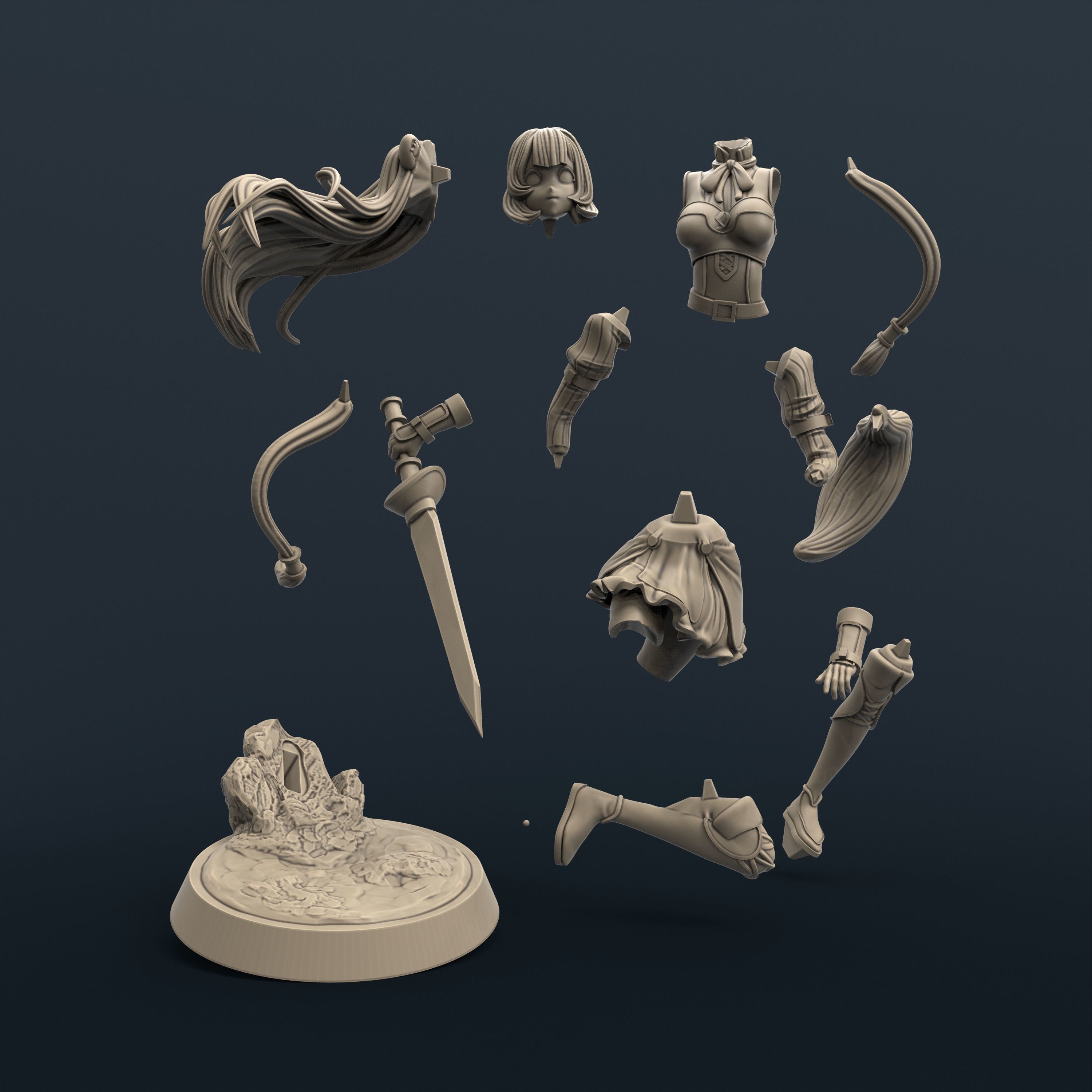 raphtalia for 3D print 3D print model_14