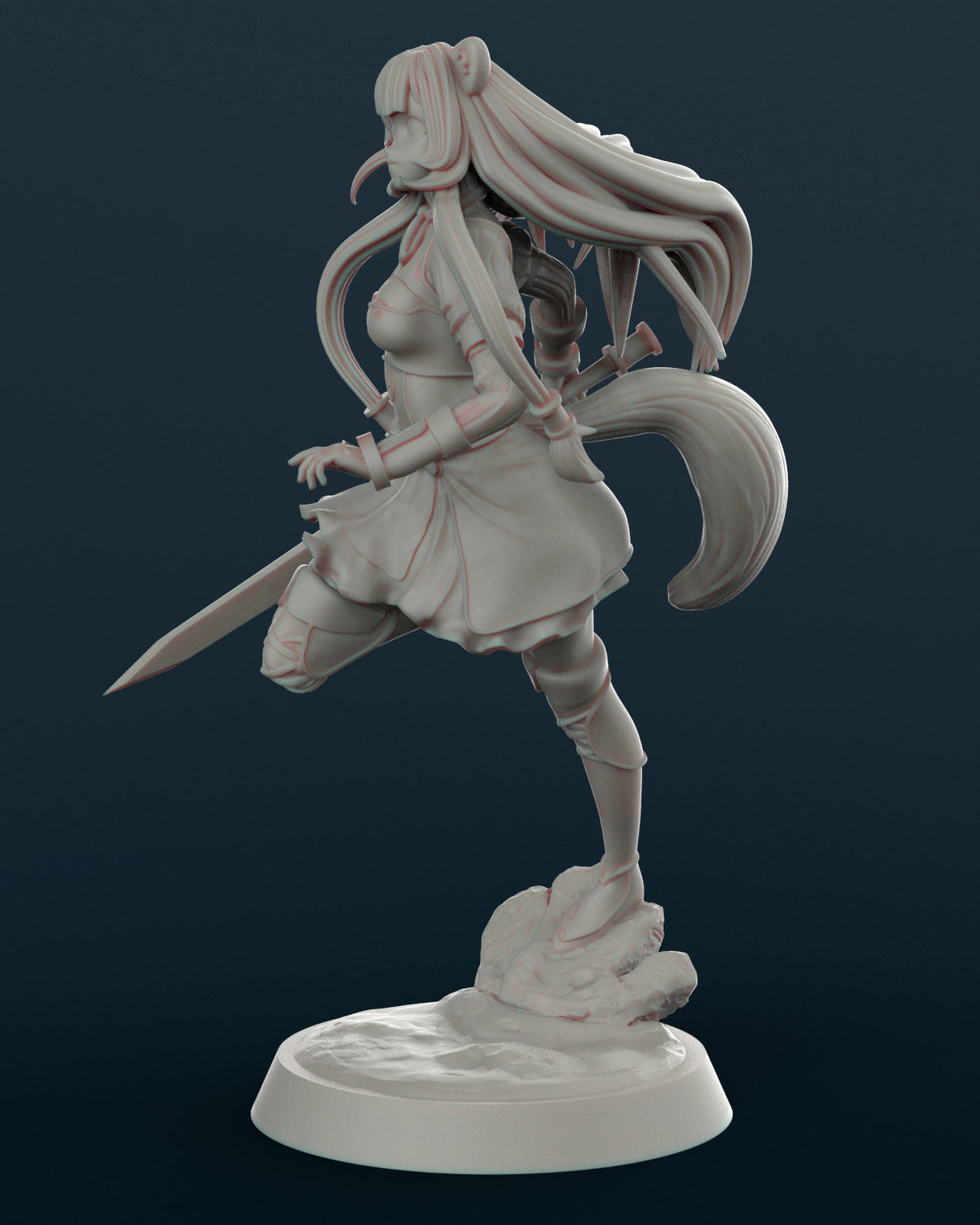 raphtalia for 3D print 3D print model_9