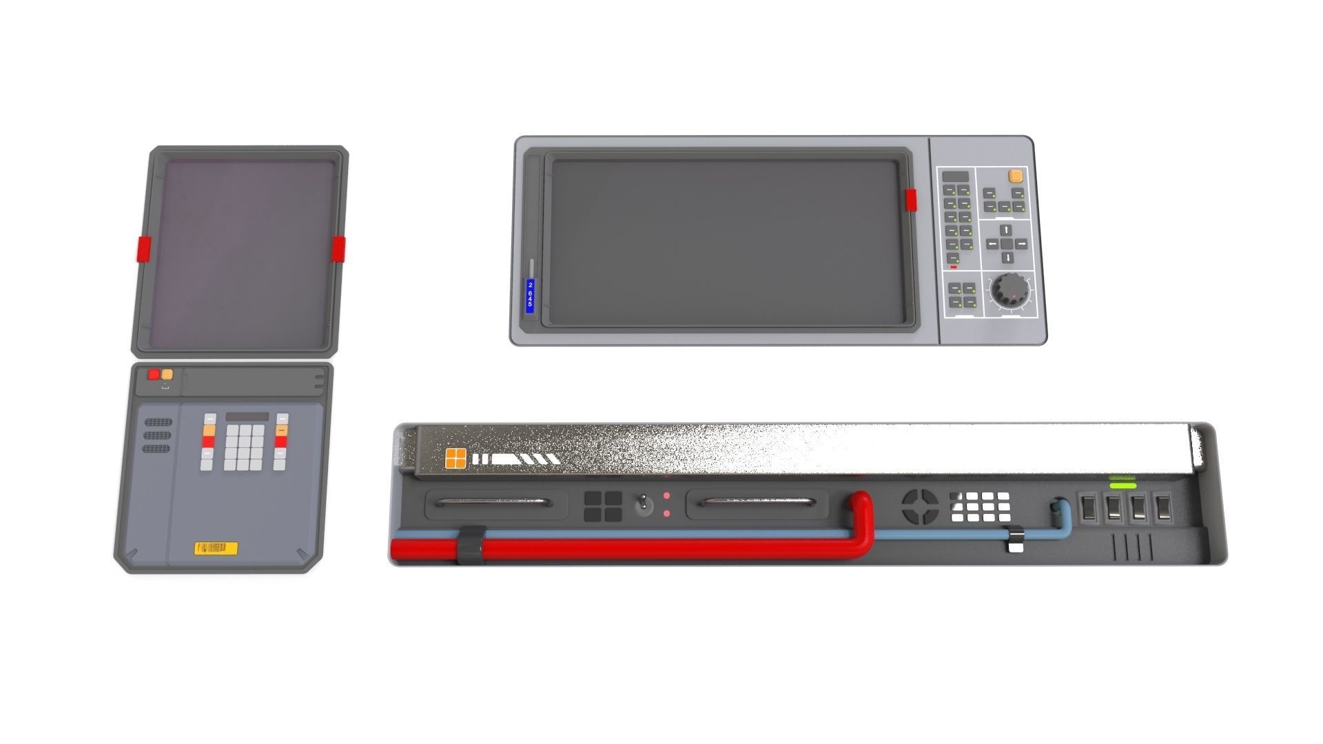 Dashboard 2 sci-fi 3D model_8