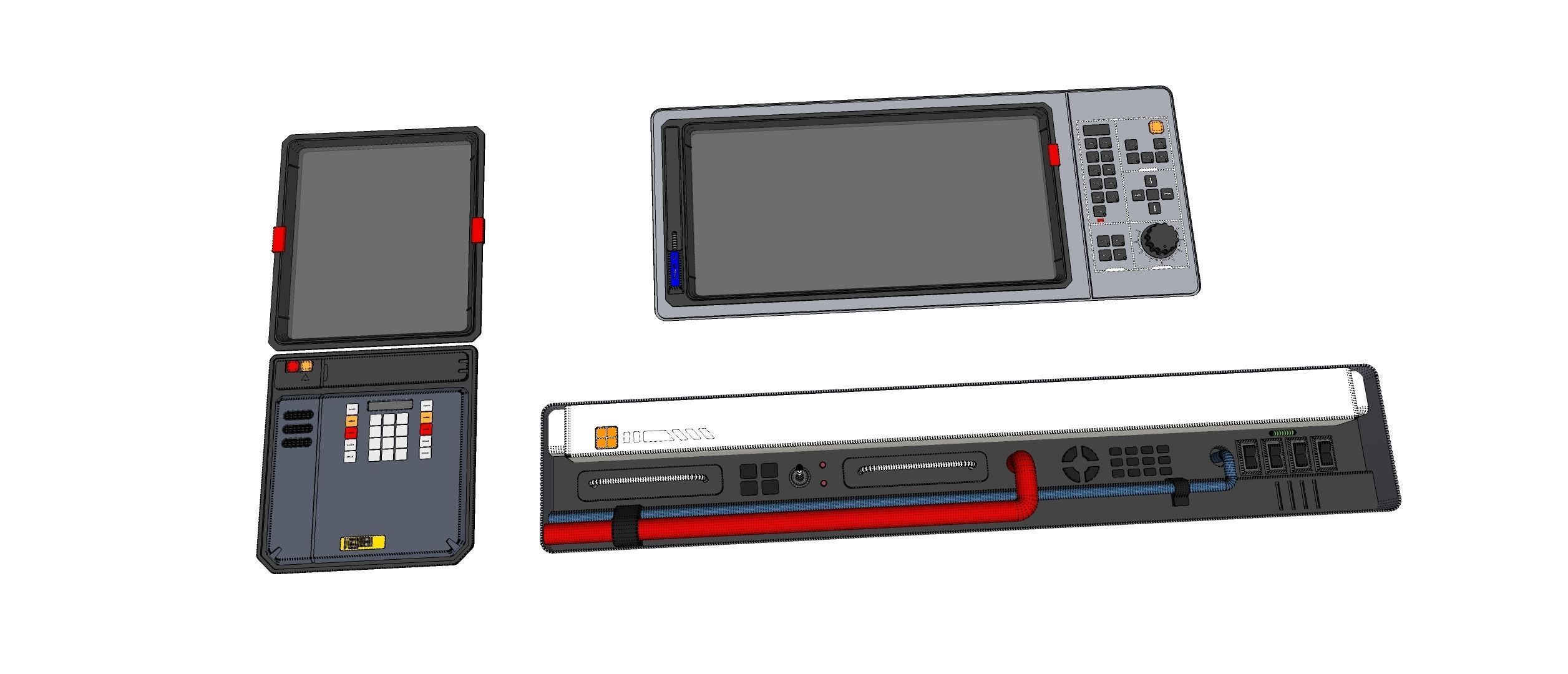 Dashboard 2 sci-fi 3D model_25