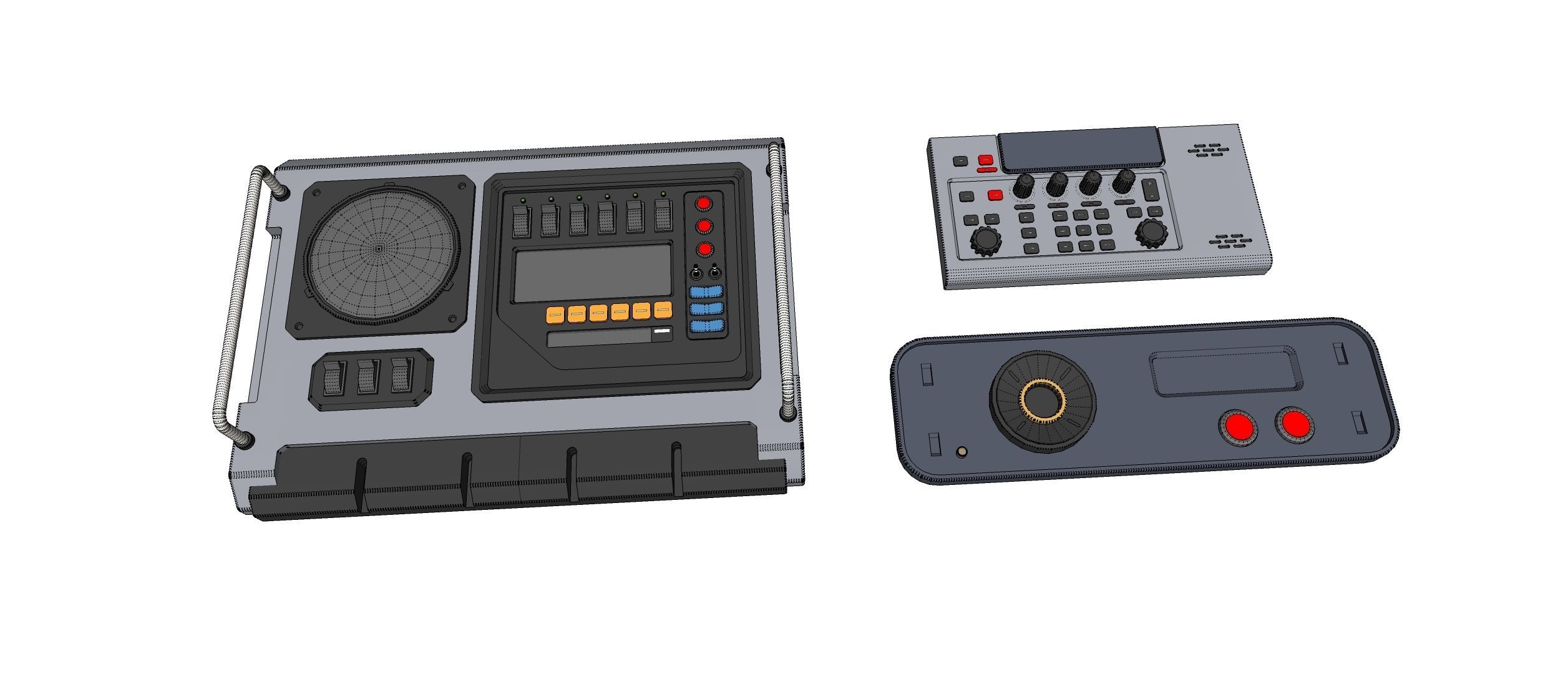 Dashboard 2 sci-fi 3D model_24