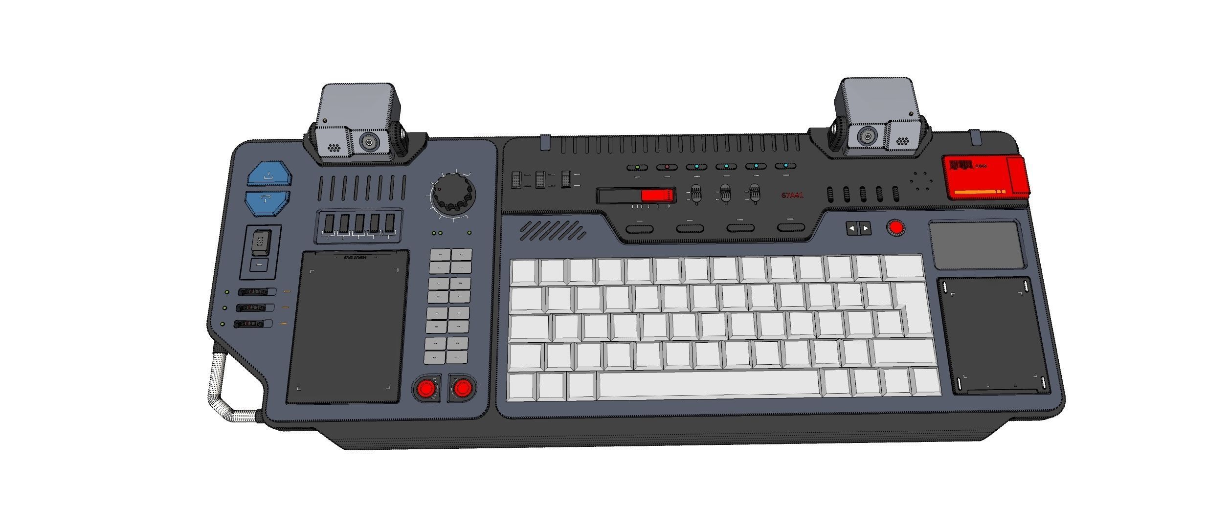 Dashboard 2 sci-fi 3D model_31