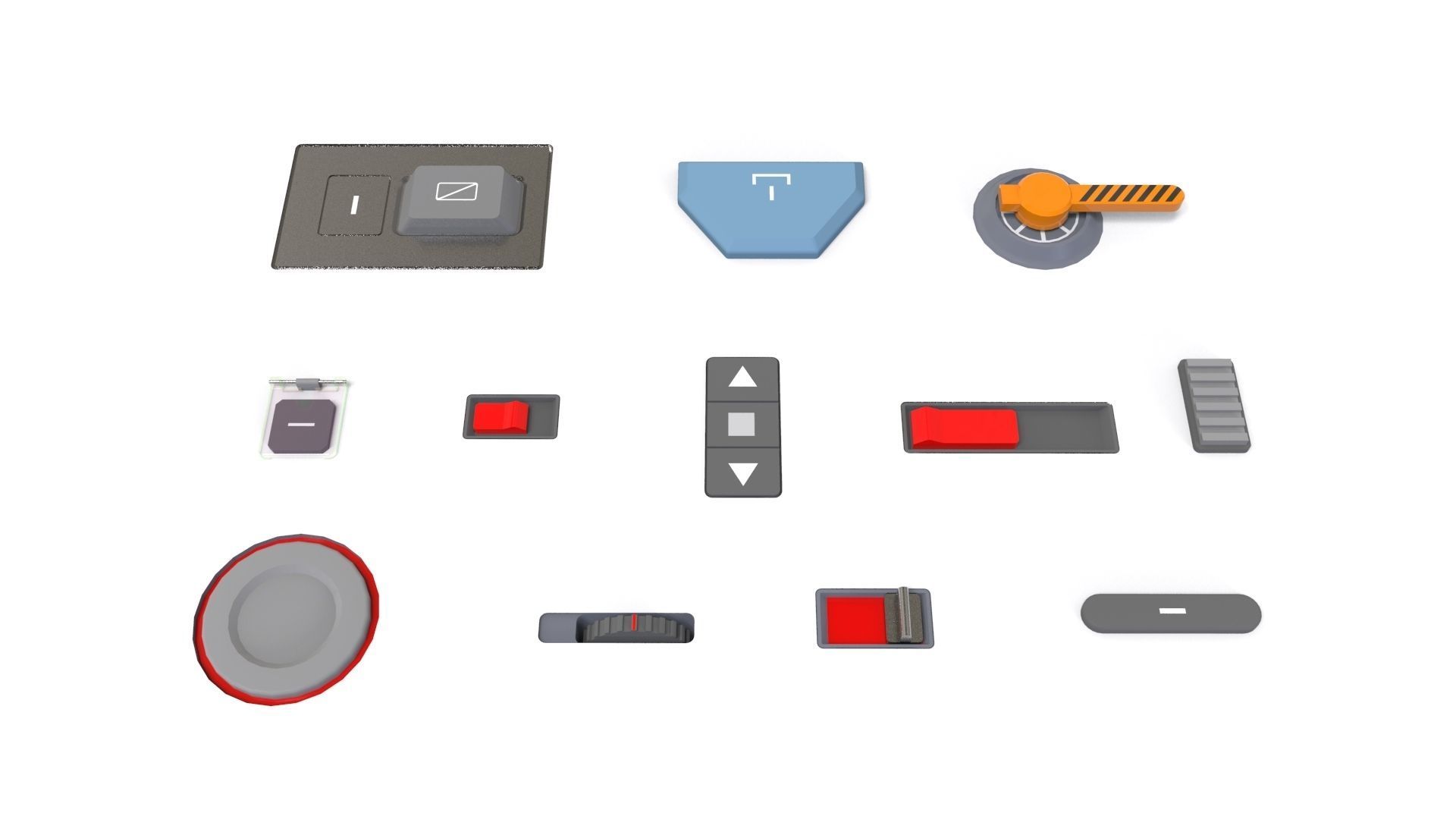 Dashboard 2 sci-fi 3D model_19