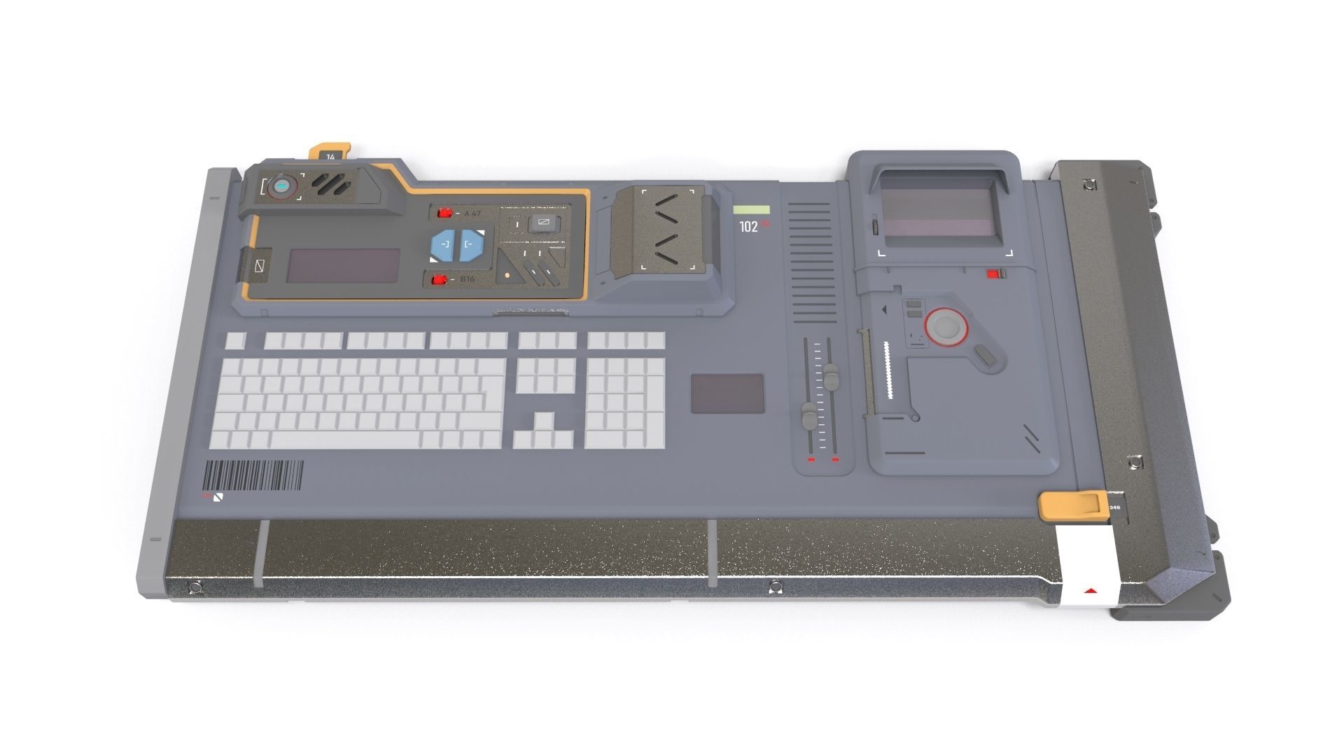 Dashboard 2 sci-fi 3D model_14