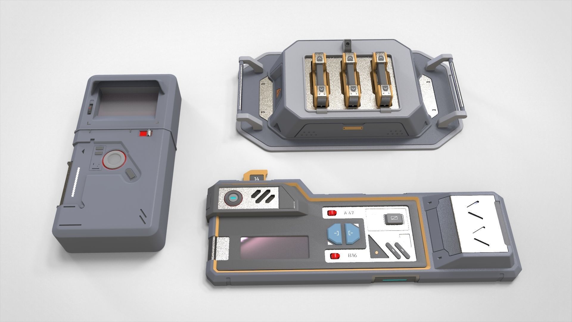 Dashboard 2 sci-fi 3D model_4