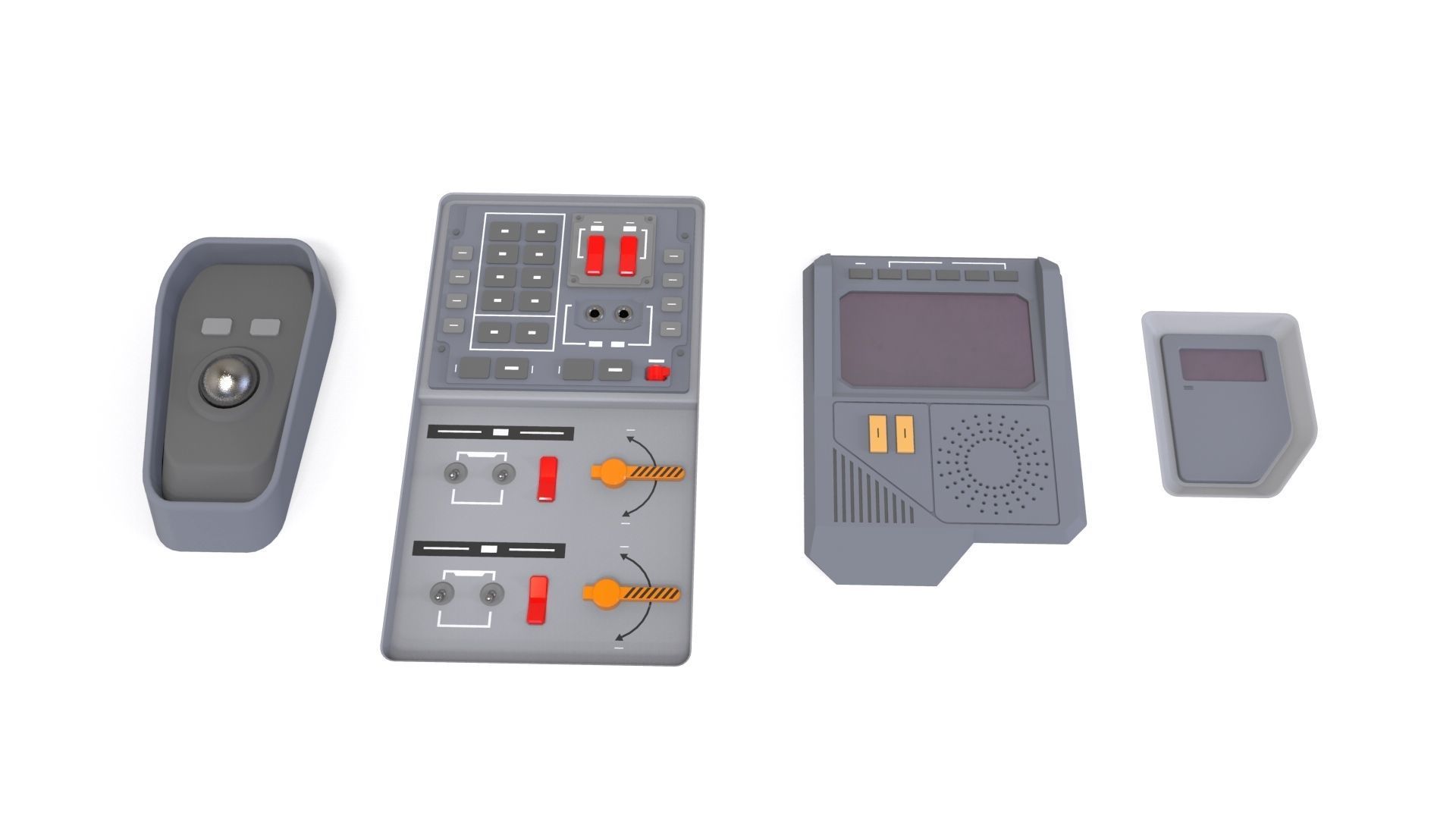 Dashboard 2 sci-fi 3D model_13