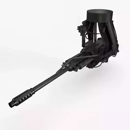 M230 Chain Gun Low-poly 3D model