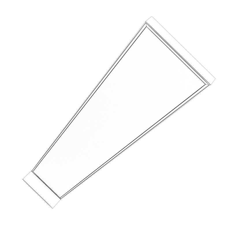 Standing Mirror in Grey Frame 3D model_1