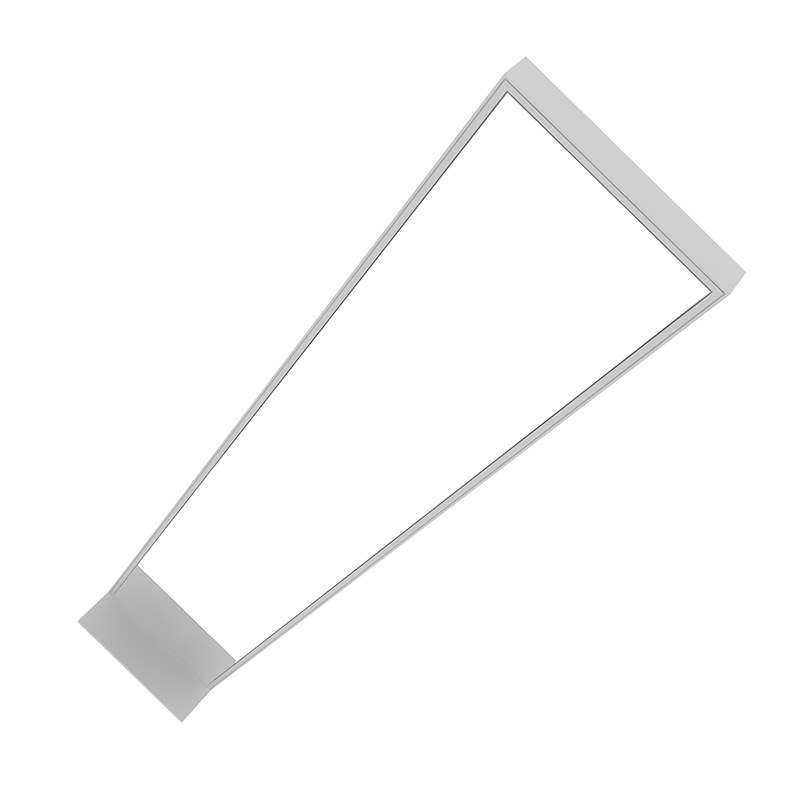 Standing Mirror in Grey Frame 3D model_2