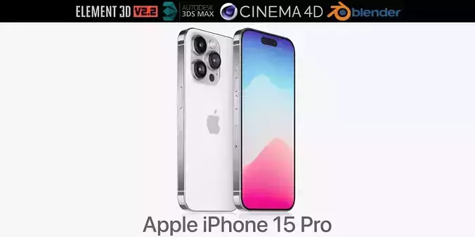 Apple iPhone 15 pro v1 3D model