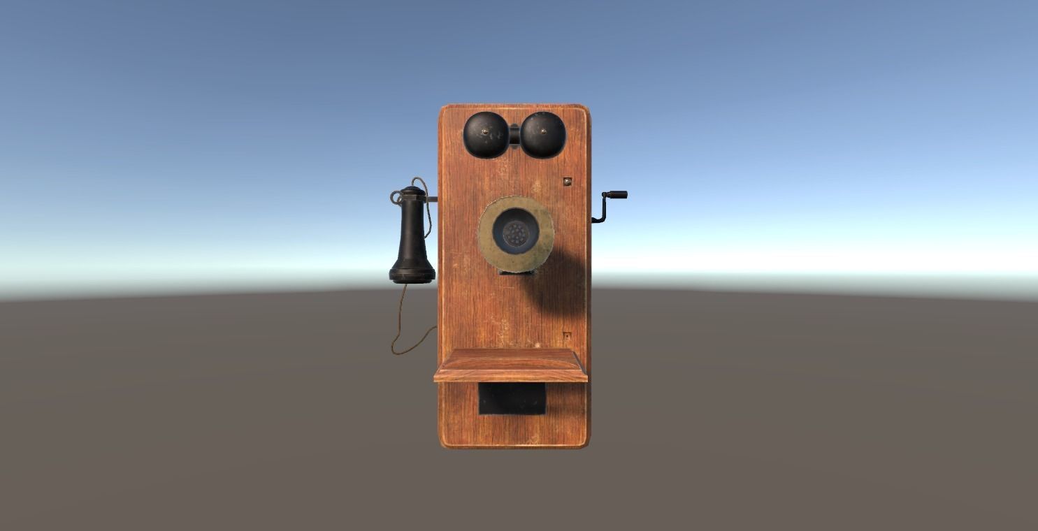 Old Telephone 3D model_6