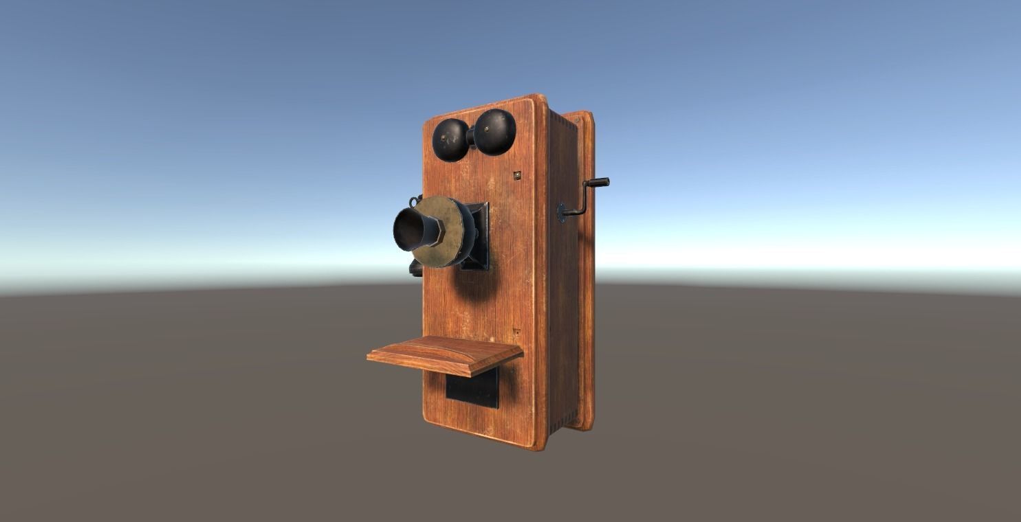 Old Telephone 3D model_9