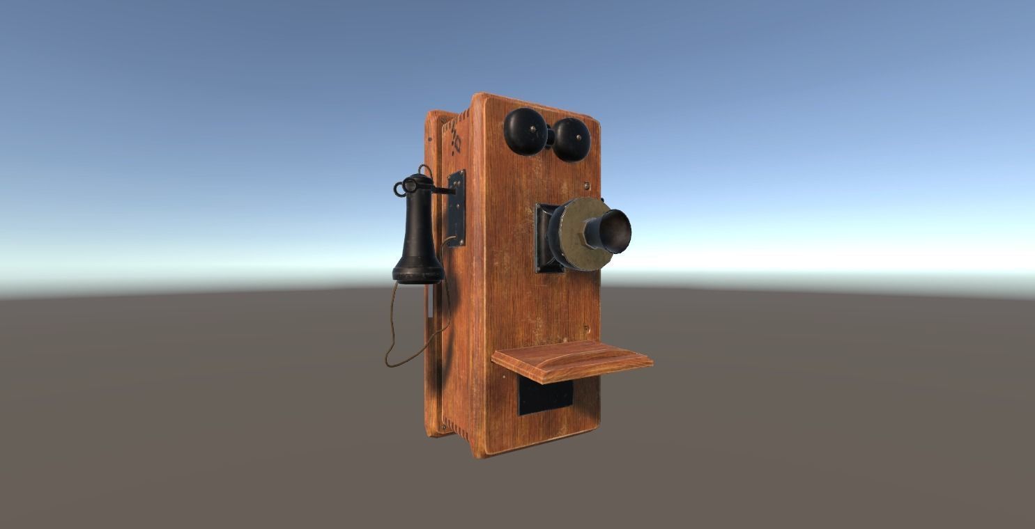 Old Telephone 3D model_7