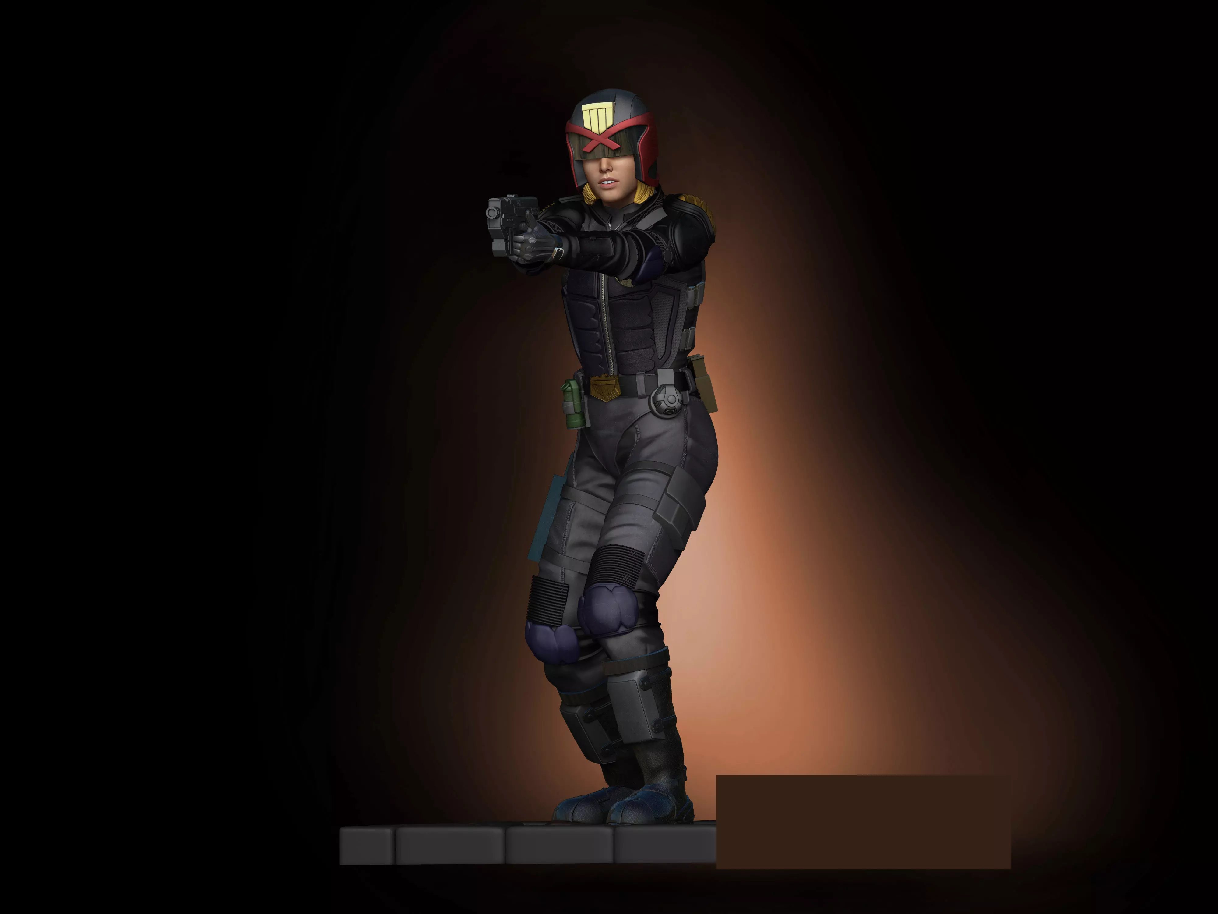 Cassandra Anderson Judge Dredd 3D print model_0