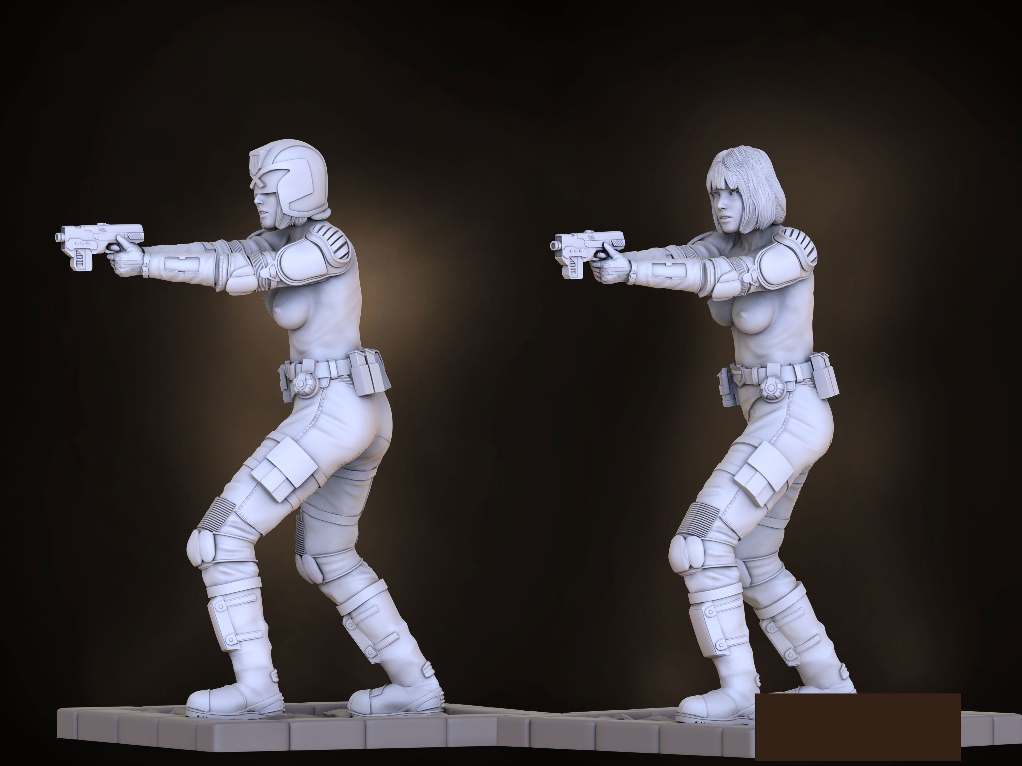 Cassandra Anderson Judge Dredd 3D print model_9