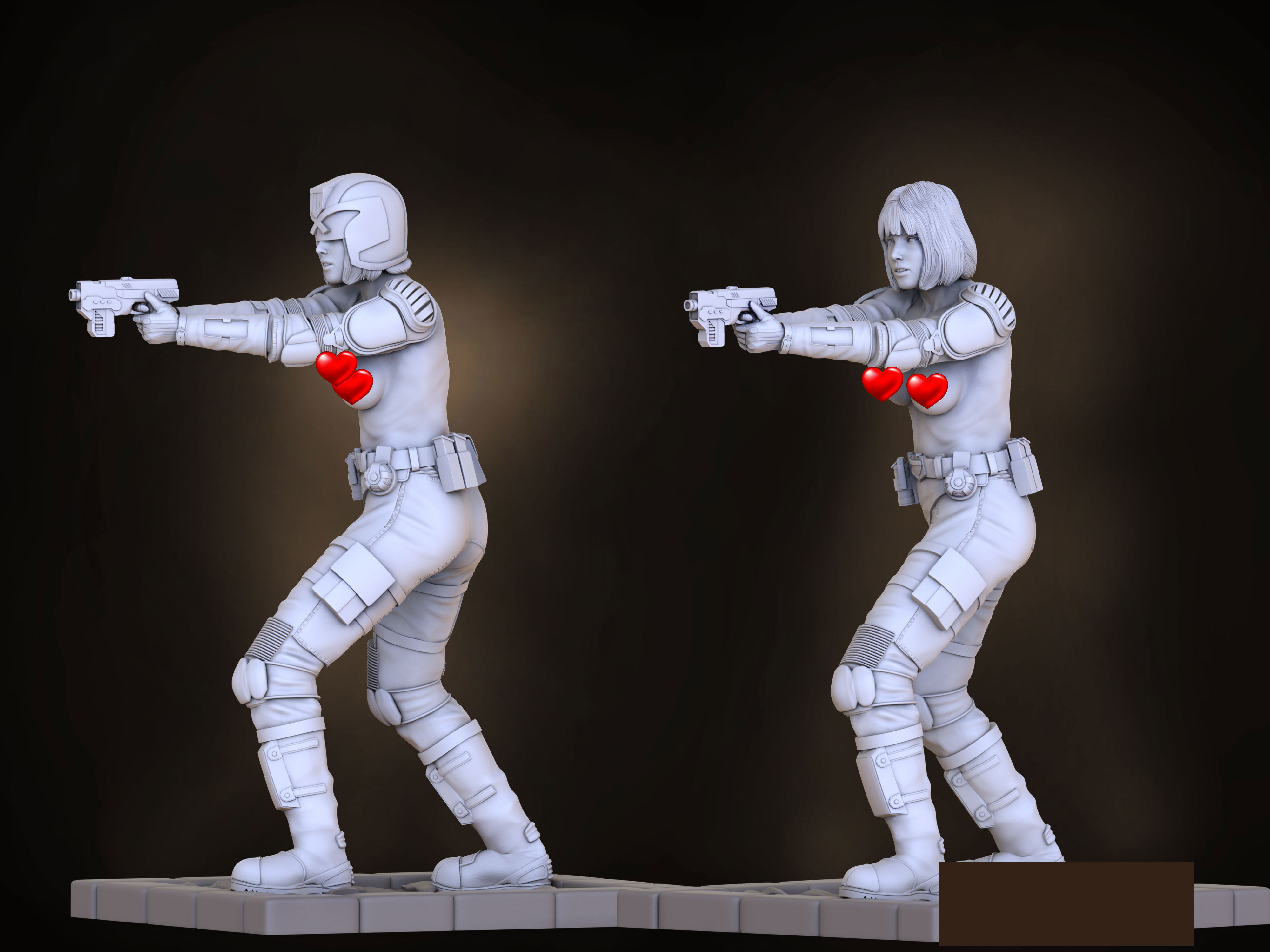 Cassandra Anderson Judge Dredd 3D print model_11