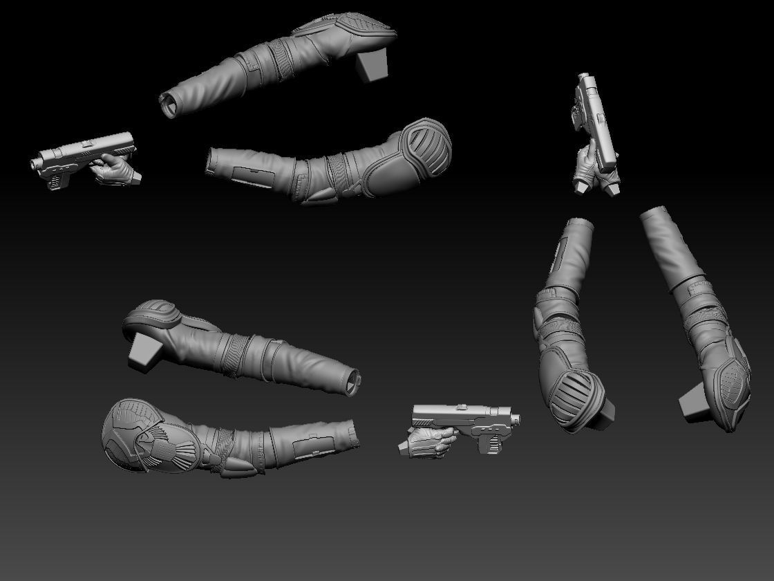 Cassandra Anderson Judge Dredd 3D print model_3