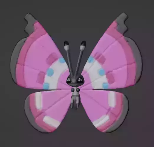 Vivillon Meadow Pattern 3D print model