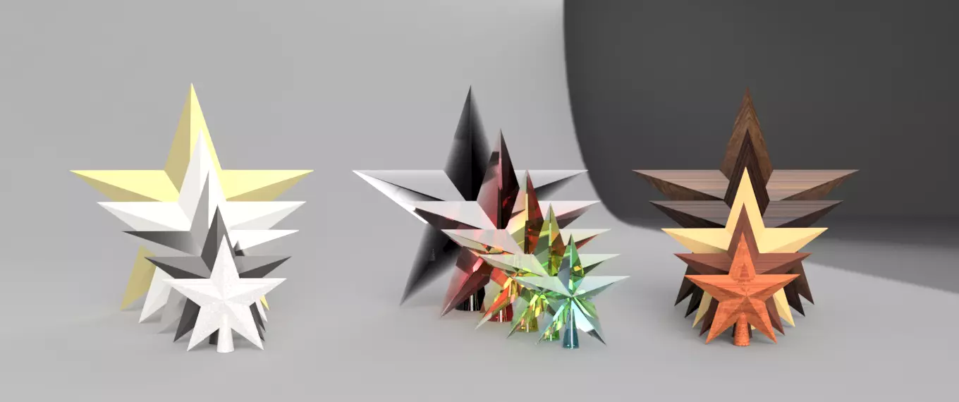 Christmas tree star 3D model
