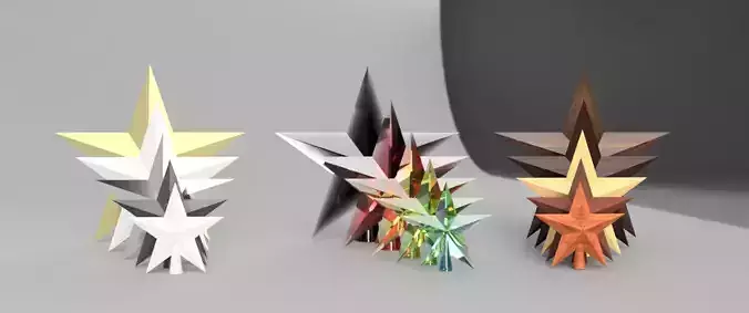 Christmas tree star 3D model