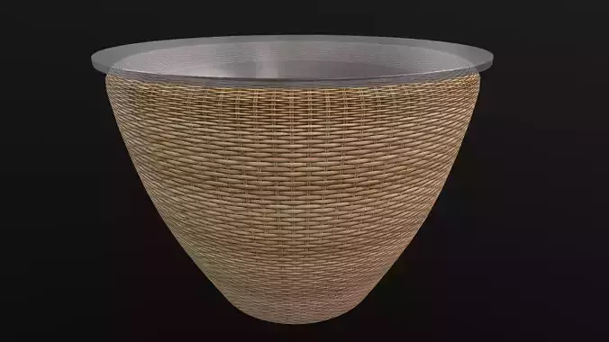 Bamboo Table AR VR PBR  Lowpoly with game ready