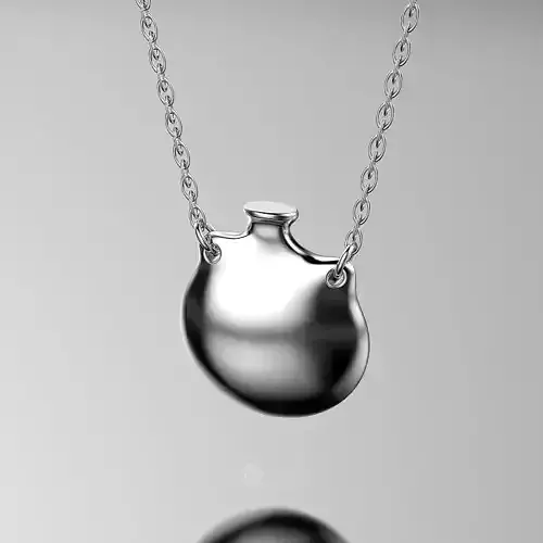 A vase-shaped pendant