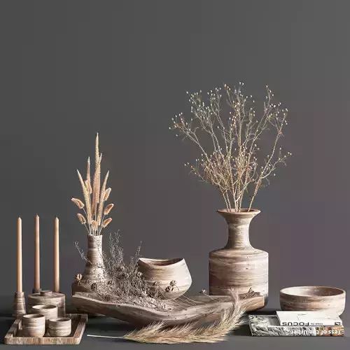 decorative set 11  Wooden decoration 