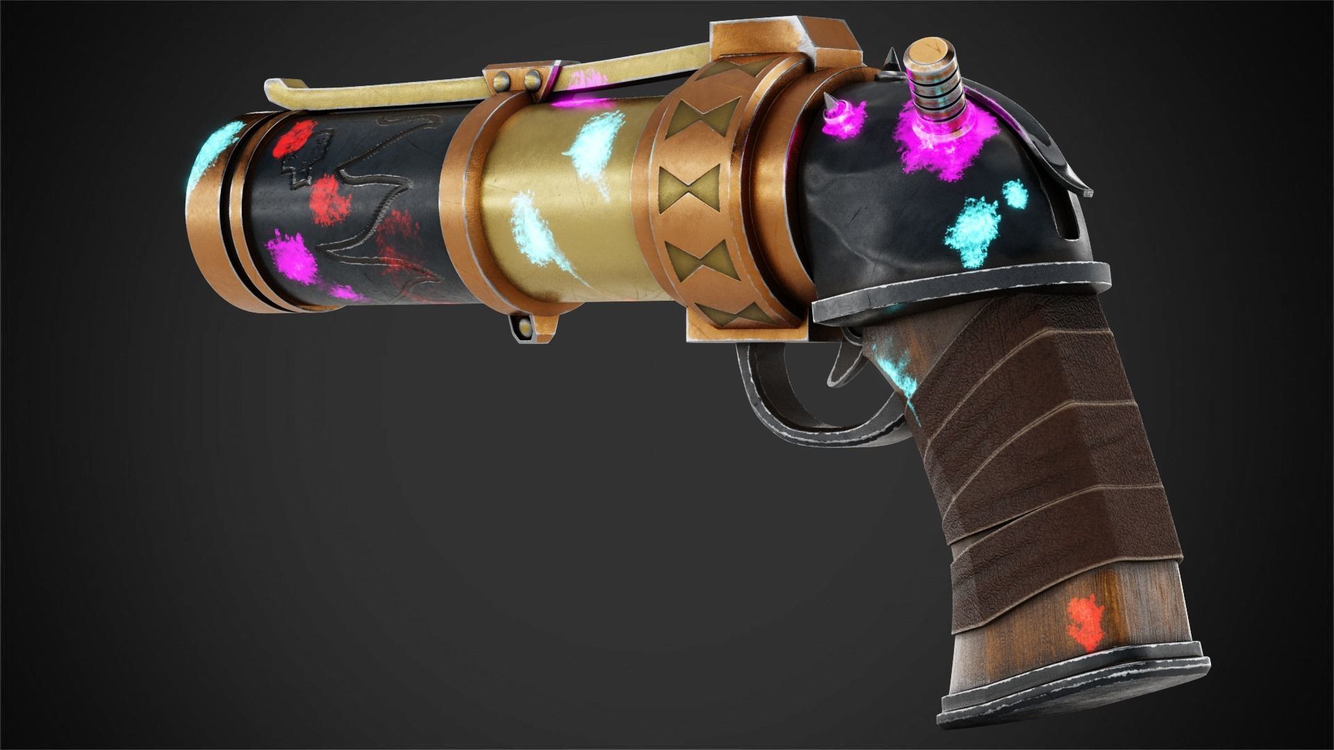 Arcane Jinx Zap Zap Pistol for Cosplay 3D print model_3