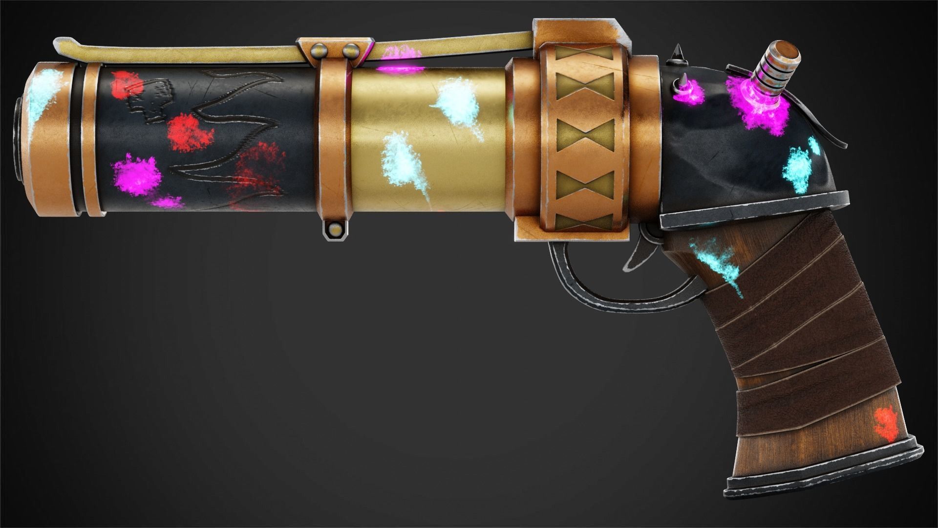 Arcane Jinx Zap Zap Pistol for Cosplay 3D print model_2