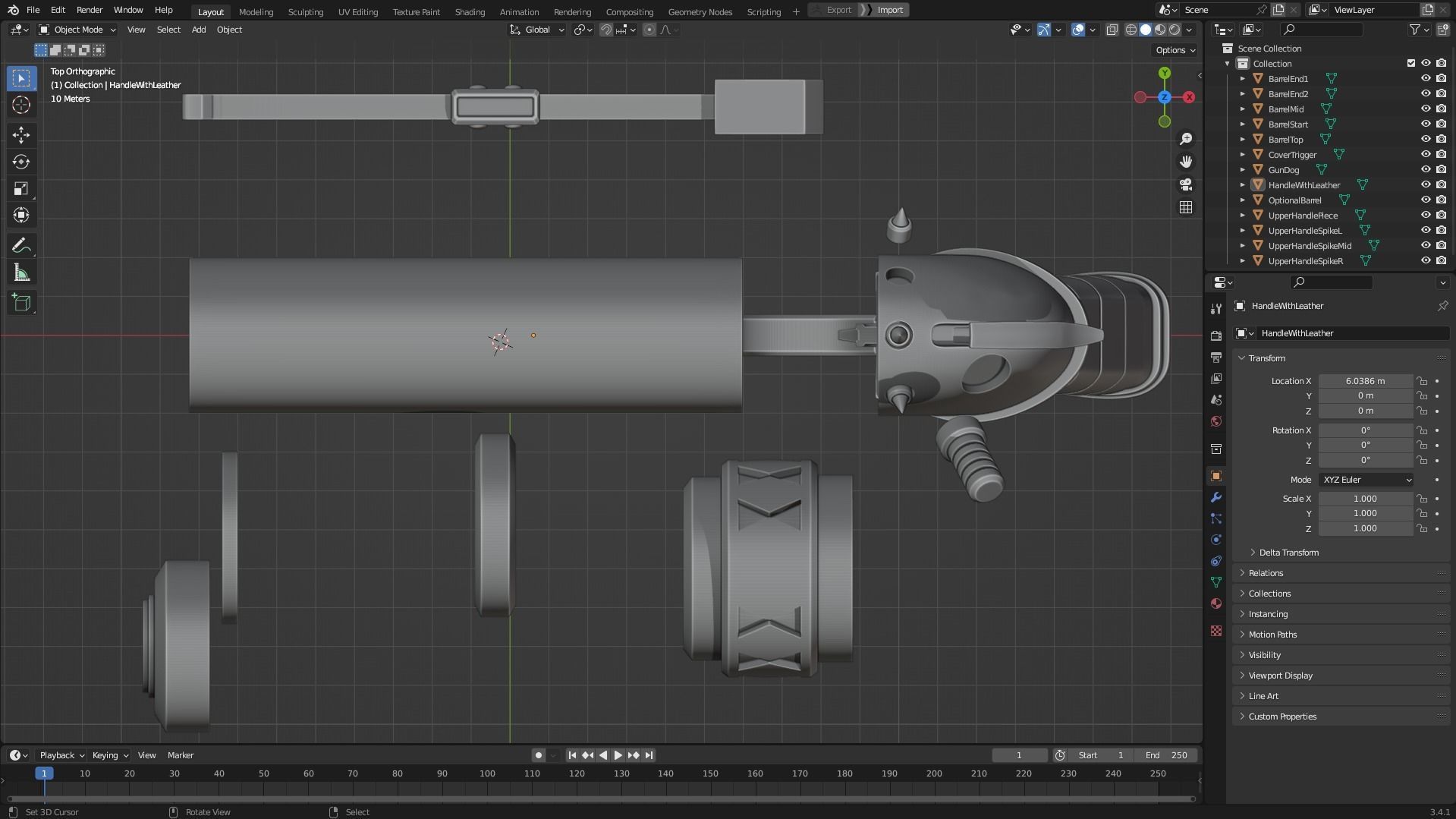 Arcane Jinx Zap Zap Pistol for Cosplay 3D print model_10