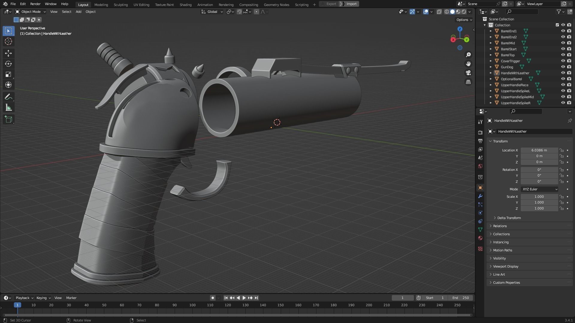Arcane Jinx Zap Zap Pistol for Cosplay 3D print model_12