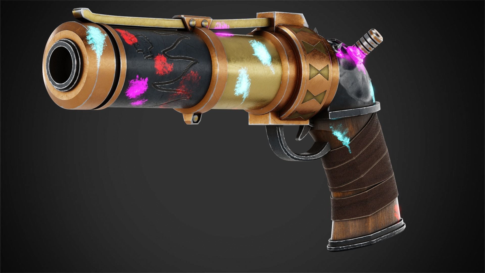 Arcane Jinx Zap Zap Pistol for Cosplay 3D print model_9