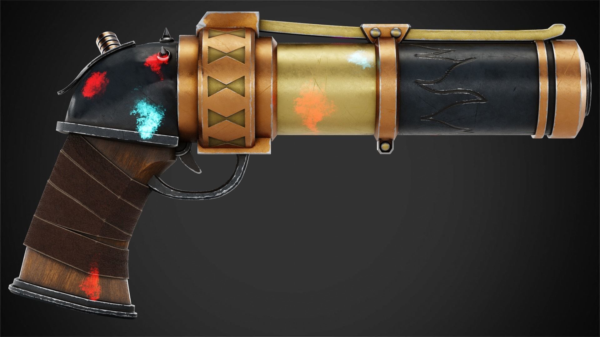 Arcane Jinx Zap Zap Pistol for Cosplay 3D print model_6