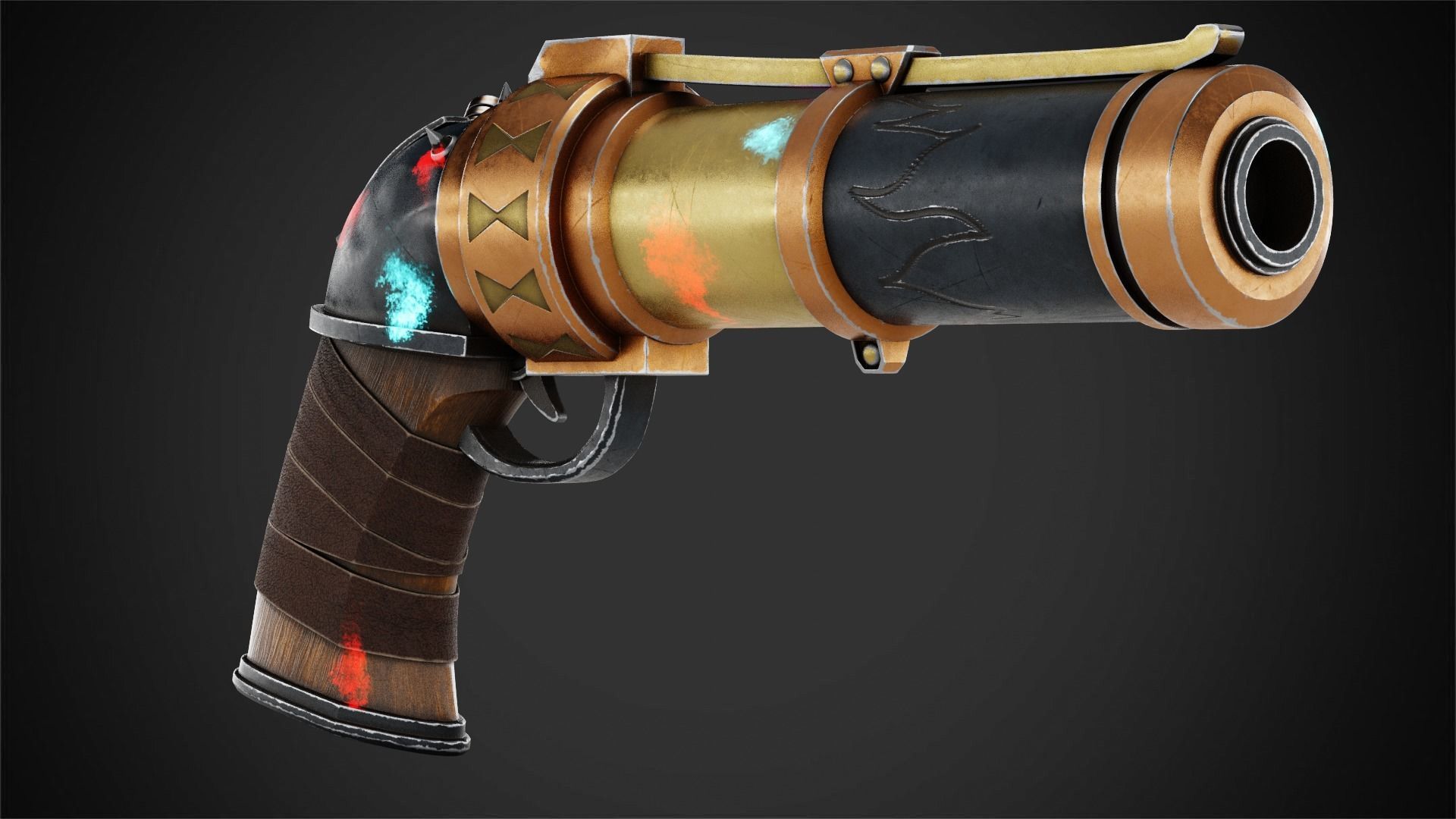 Arcane Jinx Zap Zap Pistol for Cosplay 3D print model_7