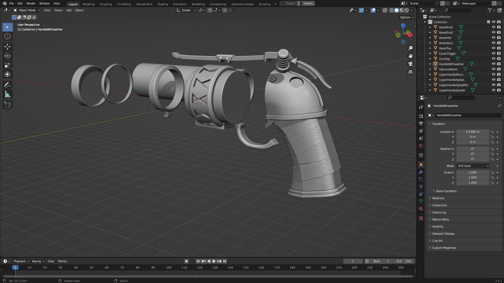 Arcane Jinx Zap Zap Pistol for Cosplay 3D print model_11