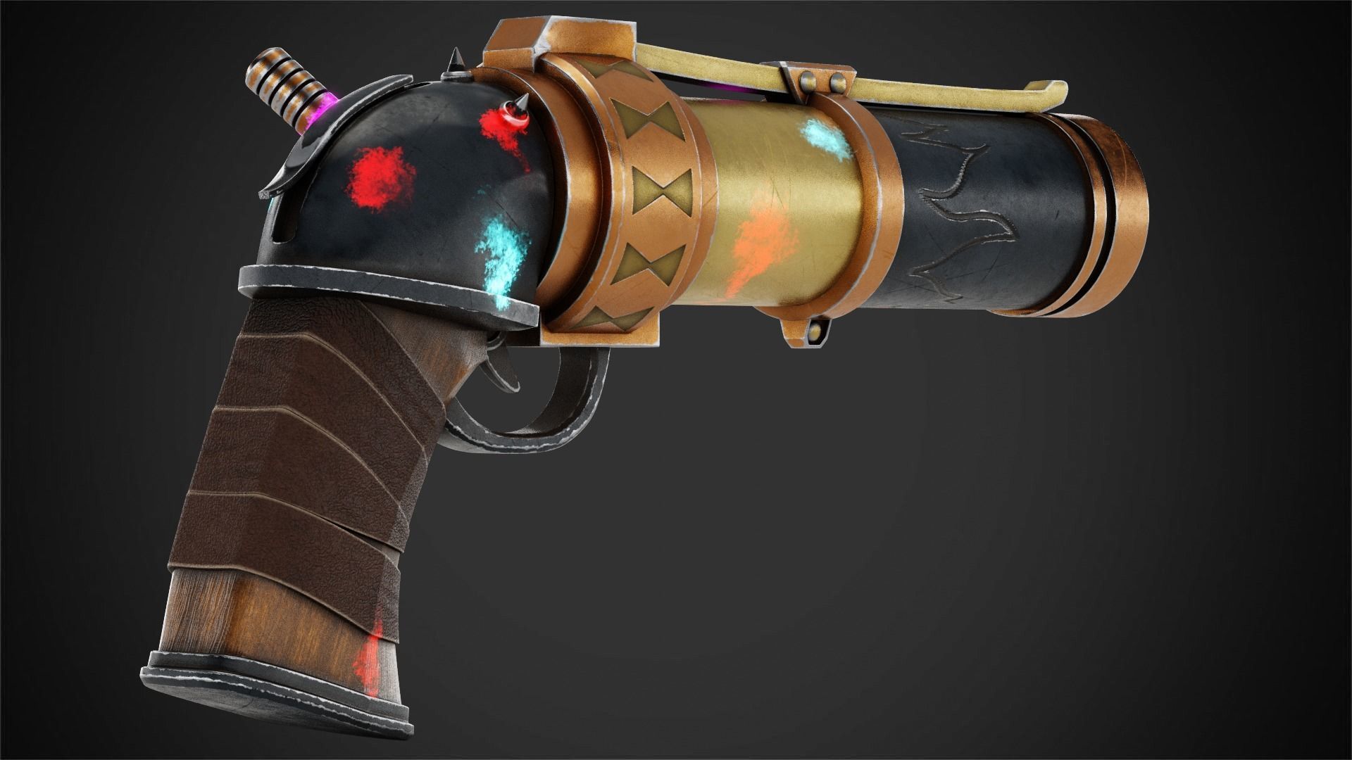 Arcane Jinx Zap Zap Pistol for Cosplay 3D print model_5