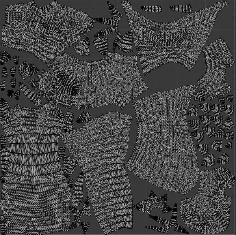 Mutant  monster Low-poly 3D model_18